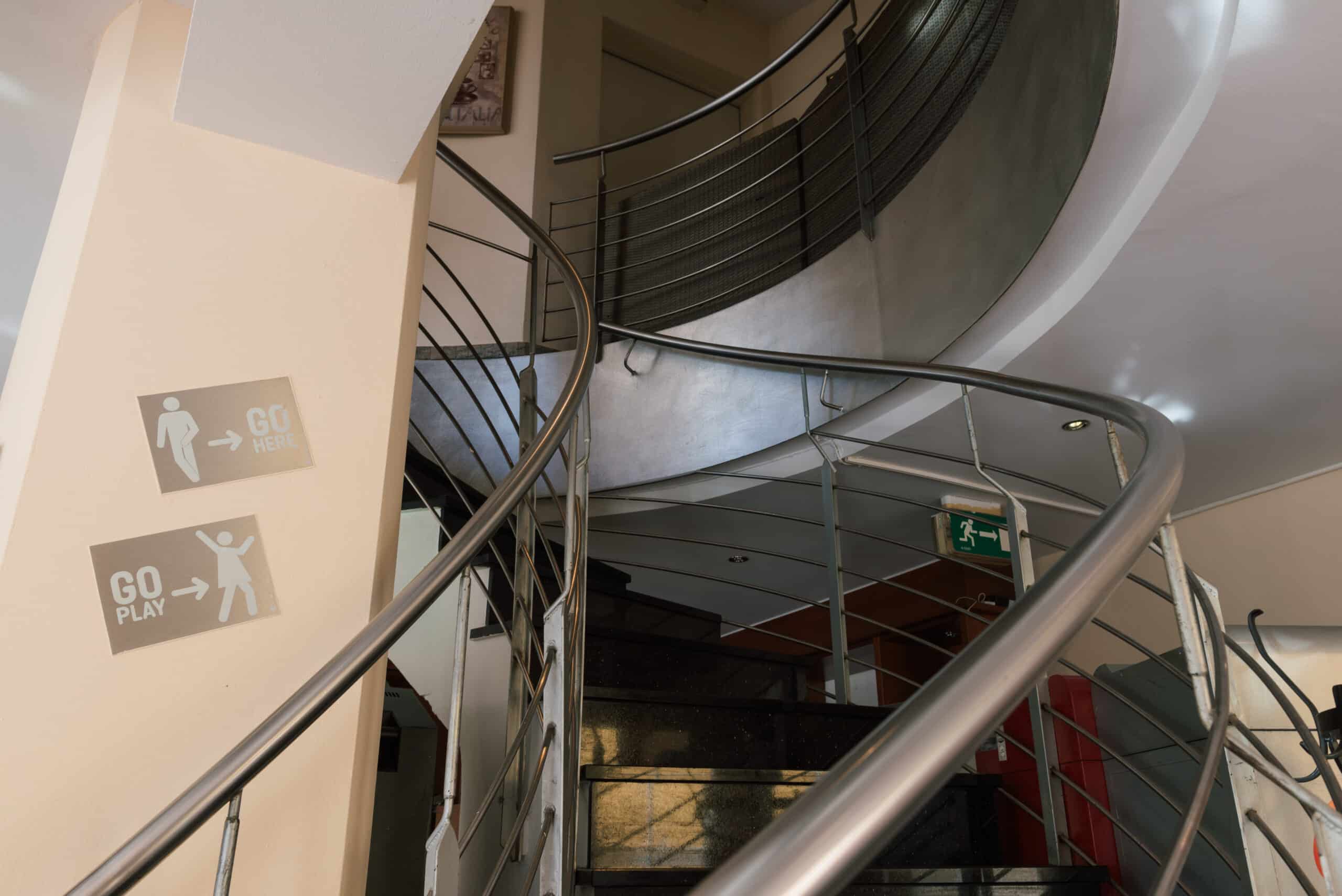 Treppenaufgang im Restaurant