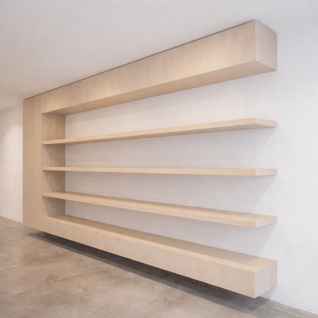 Klamottenregal heller Eichenfarbton